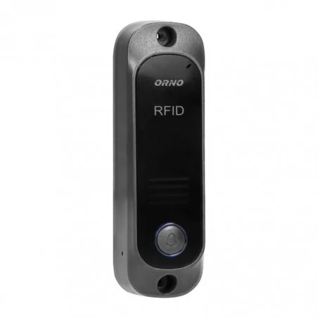 Domofony - zestaw domofonowy jednorodzinny z interkomem i czytnikiem breloków zbliżeniowych czarny avior or-dom-ja-928/b orno 