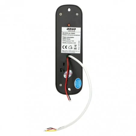 Domofony - zestaw domofonowy jednorodzinny z interkomem i czytnikiem breloków zbliżeniowych czarny avior or-dom-ja-928/b orno 