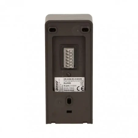 Domofony - zestaw domofonowy jednorodzinny z interkomem bezsłuchawkowy czarny eluvio or-dom-re-920/b orno 