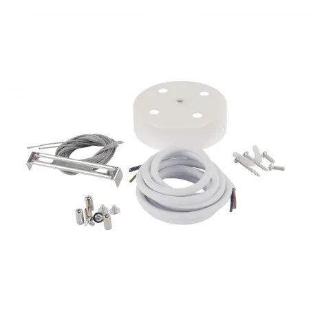 Lampy-sufitowe - zawiesie linkowe w kolorze białym 180cm link 4r white 04307 ideus 