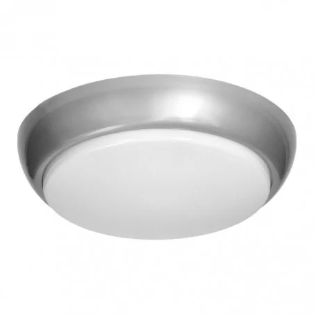 Plafony - srebrna oprawa na dwie żarówki e27 ip44 ik10 koko ad-pl-6256ge27pm orno 