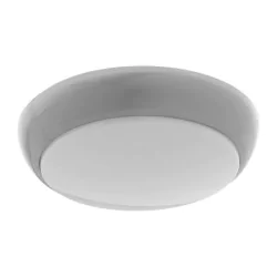 Plafony - plafon led hermetyczny w kolorze srebrnym ip44 12w 4000k 1200lm ik10 koko ad-pl-6257glpm4 orno