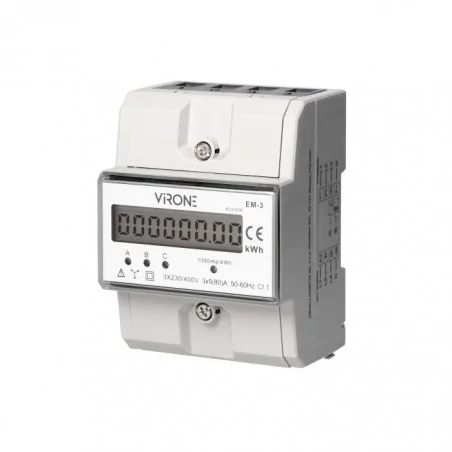 Liczniki-trojfazowe - em-3 3-fazowy wskaźnik zużycia energii elektrycznej licznik trójfazowy 80a orno 