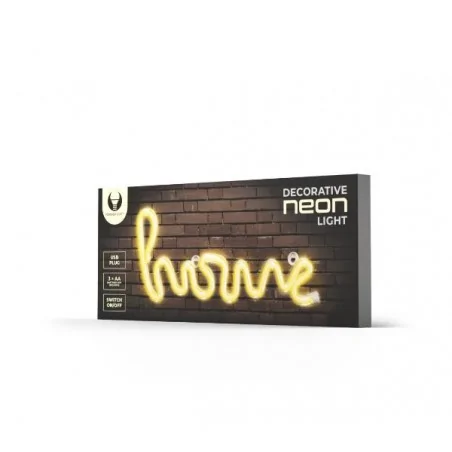 Neony-led - dekoracyjny neonowy napis led home ciepłe światło rtv100300 neon led home forever light 