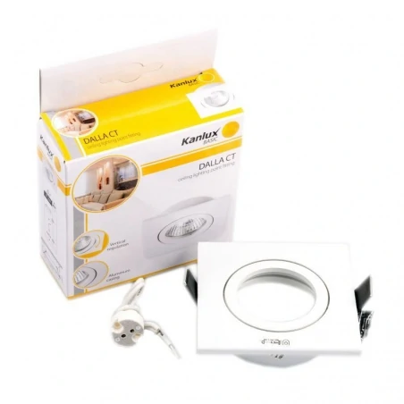 Oprawy-sufitowe-ruchome - oprawa halogenowa dalla ct-dtl50-w kanlux 