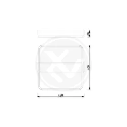 Oswietlenie-sufitowe - czarny plafon led galaxis centauri 40w 4038 lvt 
