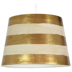 Lampy-sufitowe - klasyczna lampa wisząca złoto-biała 1x60w e27 americano 31-32324 candellux