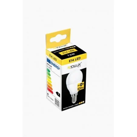 Gwint-trzonek-e14 - żarówka led kulka e14 3000k 7,5w 620lm sl.0970 sollux lighting 