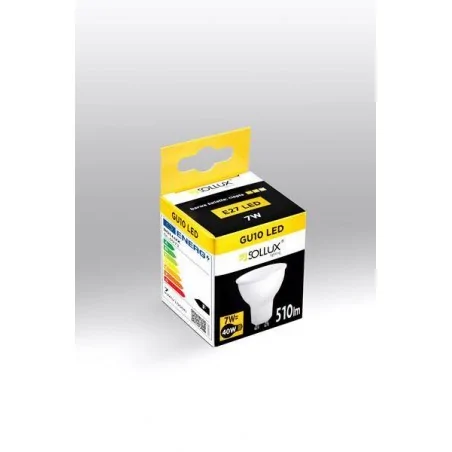 Gwint-trzonek-gu10 - żarówka led gu10 ciepła barwa 3000k 7w 510lm sl.0972 sollux lighting 