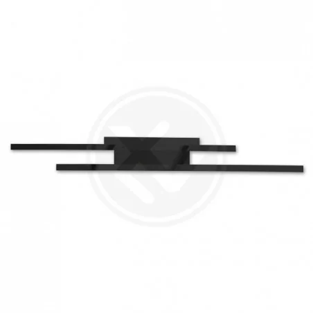 Oswietlenie-sufitowe - czarny plafon led galaxis hydra 126w 2676 lvt 