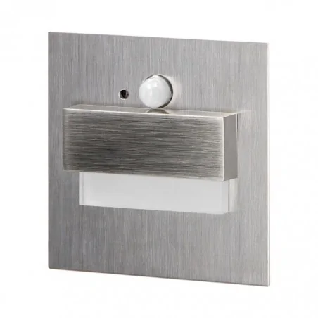 Oswietlenie-schodowe-ciepla-barwa - podtynkowe oświetlenie schodowe led 1,5w + czujnik ruchu i zmierzchu 12vdc 3000k traco ad-os-6165lr3/n orno 