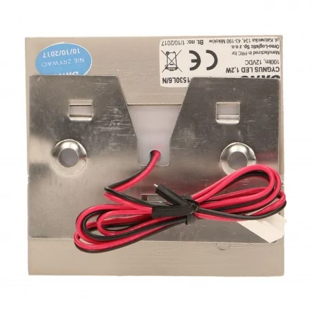 Oswietlenie-schodowe-zimna-barwa - satynowa lampa schodowa natynkowa led 1,2w cygnus 100lm 6000k or-os-1530l6/n orno 