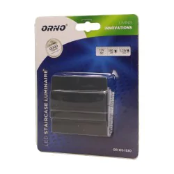 Oswietlenie-schodowe-ciepla-barwa - oprawa schodowa natynkowa led 1,2w 12v dc 100lm 3000k grafit cygnus or-os-1530l3/gr orno 