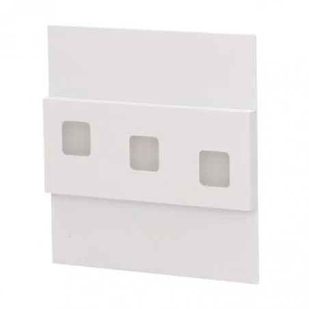 Oswietlenie-schodowe-ciepla-barwa - biała oprawa schodowa natynkowa led 1,2w 12v dc 100lm 3000k lepus or-os-1531l3/w orno 