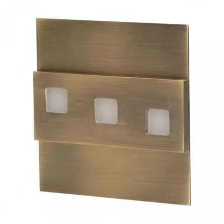 Oswietlenie-schodowe-zimna-barwa - oświetlenie chodowe led 1,2w mosiądz natynkowe 12v dc 6000k lepus or-os-1531l6/br orno 