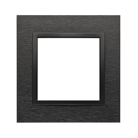 Ramki-pojedyncze - ramka pojedyncza krotna metalowa inox dark simon 54 drn1/83 kontakt-simon 