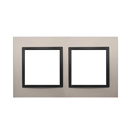Ramki-podwojne - ramka podwójna metalowa satynowa noc simon 54 drn2/81 kontakt-simon 