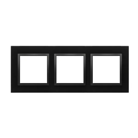 Ramki-potrojne - ramka potrójna szklana wulkaniczna lawa simon 54 drn3/75 kontakt-simon 