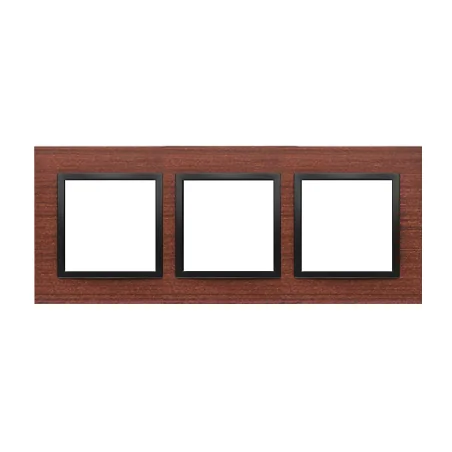 Ramki-potrojne - ramka potrójna drewniana czarny orzech simon 54 drn3/87 kontakt-simon 