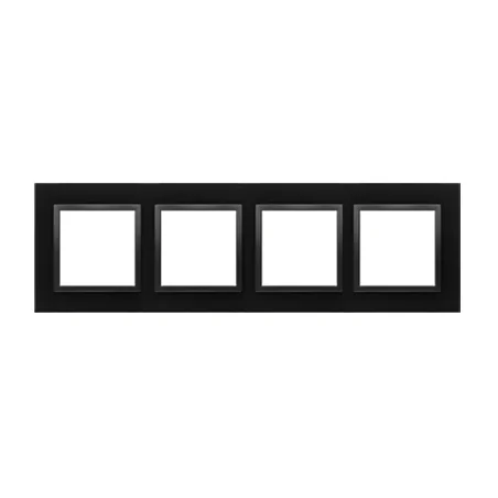 Ramki-poczworne - ramka poczwórna szklana wulkaniczna lawa simon 54 drn4/75 kontakt-simon 