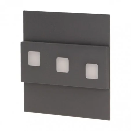 Oswietlenie-schodowe-zimna-barwa - oprawa led schodowa natynkowa 1,2w 12v dc 6000k grafit lepus or-os-1531l6/gr orno 