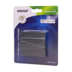 Oswietlenie-schodowe-zimna-barwa - oświetlenie natynkowe schodowe led 1,2w 12v dc 6000k grafit lynx or-os-1532l6/gr orno 