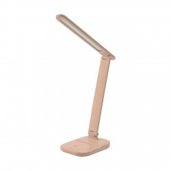 Lampki-biurkowe - różowa składana lampka led na biurko 3 barwy światła ściemnialna 5w zet 04224 ideus