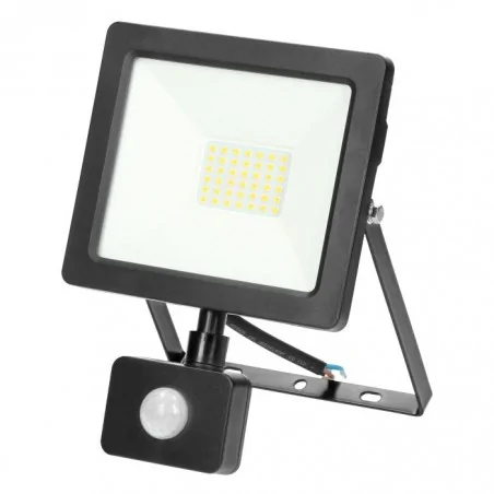 Naswietlacze-led-30w - naświetlacz led 30w z pir 2300lm ip44 4000k alu+glass alled fl/r-2 orno 