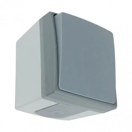 Wylaczniki-jednobiegunowe - pojedynczy łącznik ip55 szaro-grafitowy aquatic pro or-oe-7400/gr 