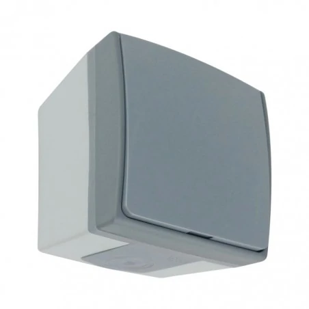 Gniazda-pojedyncze-natynkowe - natynkowe gniazdo pojedyncze schuko ip55 szaro-grafitowe 2p+z aquatic pro or-oe-7405(gs)/gr orno 