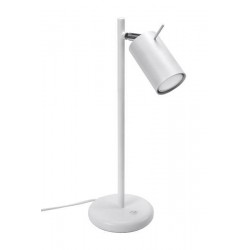 Lampki-biurkowe - sl.1090 lampka biurkowa biała ring gu10 sollux 