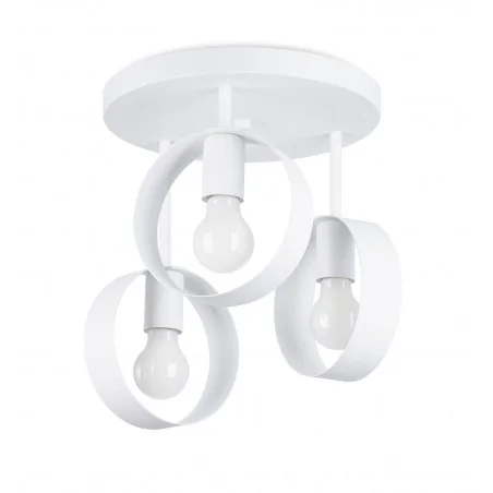 Strona-glowna - sl.11386 lampa sufitowa plafon 3 białe koła e27 titran sollux 