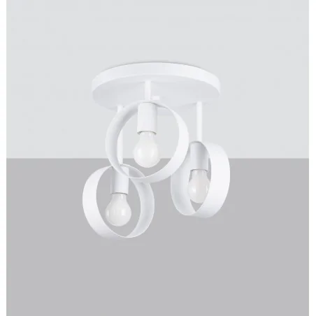 Strona-glowna - sl.11386 lampa sufitowa plafon 3 białe koła e27 titran sollux 