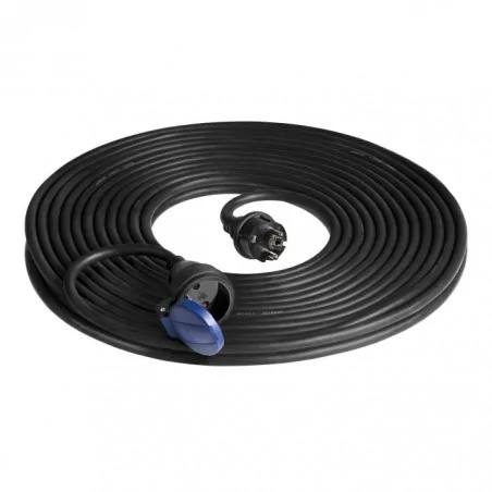 Przedluzacze-elektryczne - przedłużacz warsztatowy bryzgoszczelny ip44 1x2p+z 20m h07rn-f 3x1,5mm² 230vac/16a or-ae-13169/20m orno 