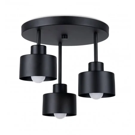 Lampy-sufitowe - sl.1131 lampa sufitowa potrójna na żarówki e27 savar 3 sollux 