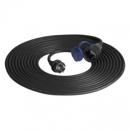 Przedluzacze-elektryczne - przedłużacz 30m ogrodowy ip44 1x2p+z (schuko) h07rn-f 3x1,5mm² 230vac/16a or-ae-13169(gs)/30m orno 