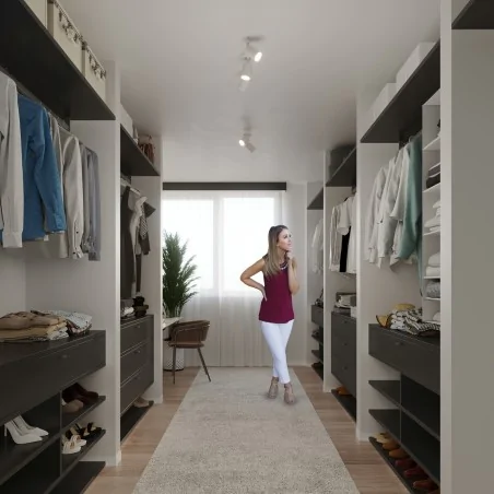 Oswietlenie-sufitowe - sl.1124 biała listwa oświetlniowa podwójna regulowana 2xgu10 lemmi 2 sollux 