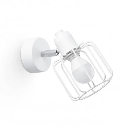 Kinkiety-do-salonu - sl.1111 kinkiet loftowy geometryczny biały e14 beluci 1 sollux 