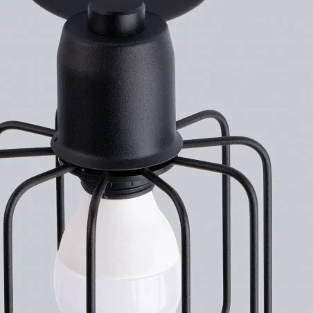 Oswietlenie-sufitowe - sl.1115 listwa oświetleniowa podwójna geometryczna czarna beluci 2 sollux 