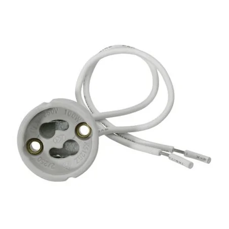Oprawy-halogenowe - oprawka ceramiczna gu-10 na przewodzie led /halogen ec79296 ecolight 
