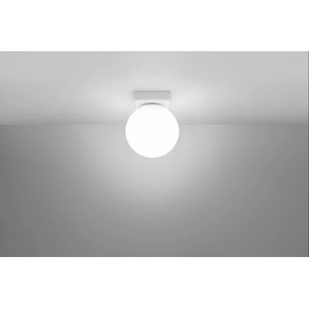 Oswietlenie-sufitowe - sl.1146 plafon sufitowy biała kula yoli 1 g9 sollux 