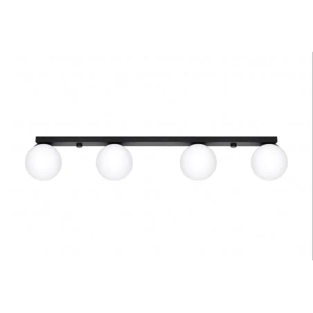 Oswietlenie-sufitowe - sl.1154 lampa sufitowa czarno-białe kule listwa yoli 4 g9 sollux 