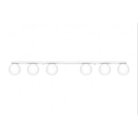 Oswietlenie-sufitowe - sl.1150 listwa oświetleniowa 6 białych kul yoli 6 g9 sollux 