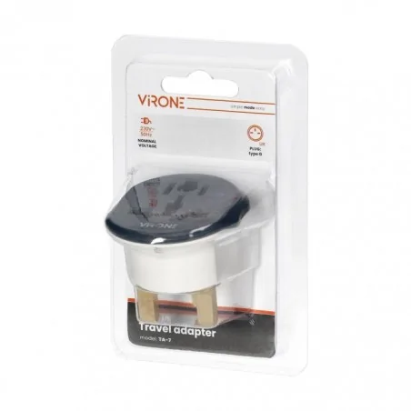 Rozgalezniki - adapter podróżny go to uk 230v/13a. uniwersalne gniazdo wtyczka brytyjska (typ g) ta-7 orno 