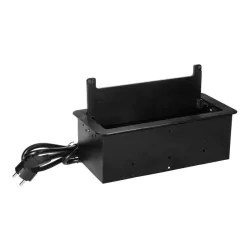 Gniazda-meblowe - gniazdo meblowe z ładowarką usb i przewodem 1,5m 2x2p+z 2xusb 2xnet or-gm-9022/b orno 