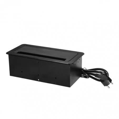 Gniazda-meblowe - gniazdo meblowe z ładowarką usb i przewodem 1,5m 2x2p+z 2xusb 2xnet or-gm-9022/b orno 