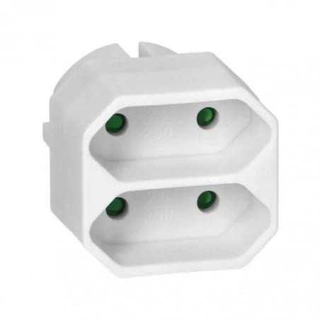 Rozgalezniki - rozgałęźnik 2x2p euro biały or-ae-13277/w orno 