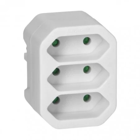 Rozgalezniki - rozgałęźnik 3x2p euro biały or-ae-13278/w orno 