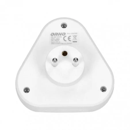 Rozgalezniki - rozgałęźnik potrójny 3x2p+z biały or-ae-13178 orno 
