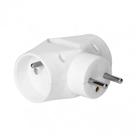 Rozgalezniki - potrójny rozgałęźnik 2x2p+z 1x2p/ii biały or-ae-13221 orno 